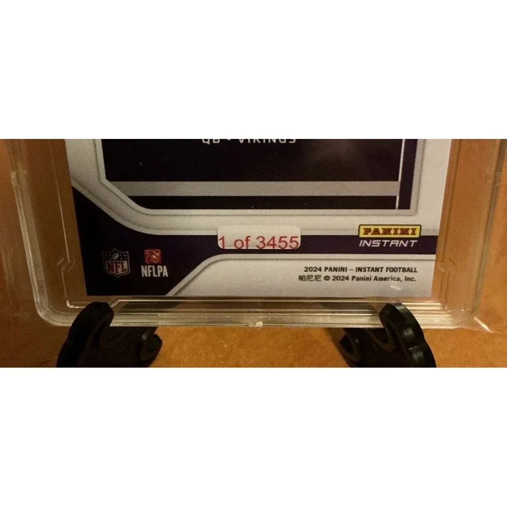 2024 Panini Instant J.J. McCarthy First Look Vikings RC‎ #RPSFL-8 EGC 9.5